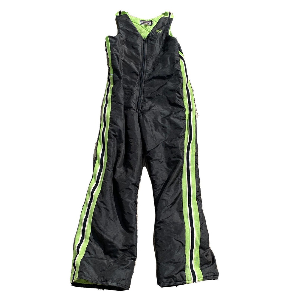 Arctic Cat Articwear Bib Snow Pants Snowmobile M Tall Vintage Made in USA Black